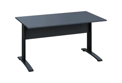 EPK 18 - 14 stůl kancelářský, kovová podnož černá, deska 18 mm, široký 1400 mm, antracit